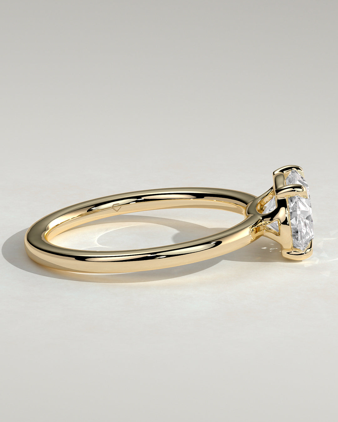 oval solitaire engagement ring