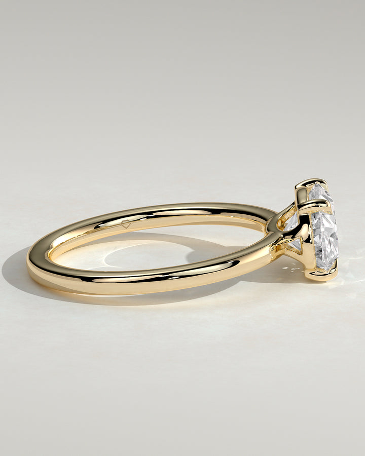 oval solitaire engagement ring