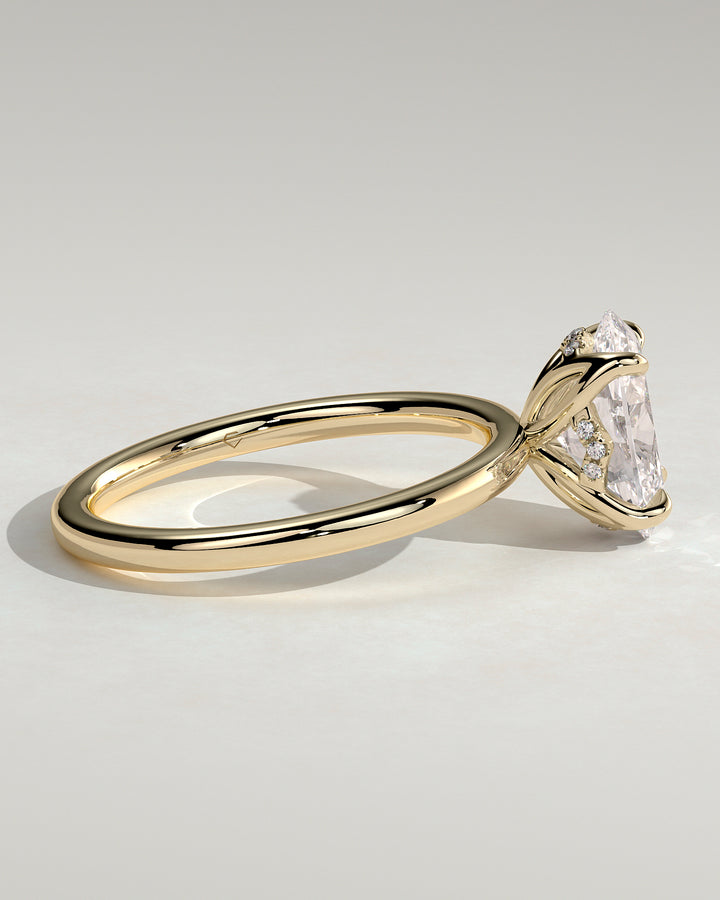 oval solitaire engagement ring