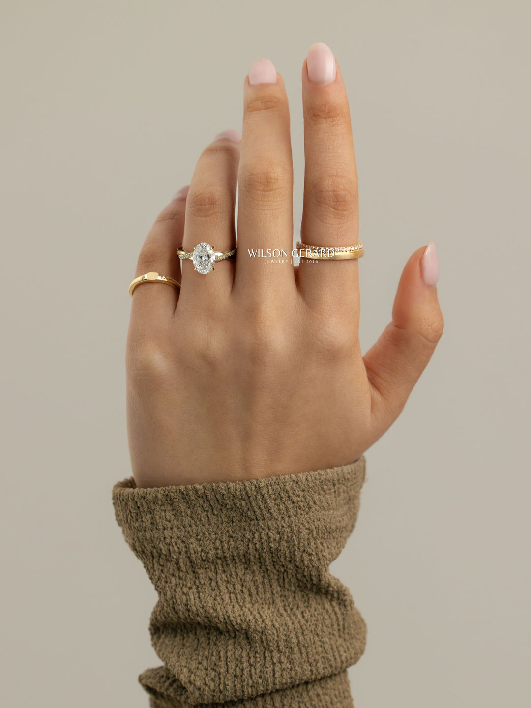 oval solitaire hidden halo engagement ring