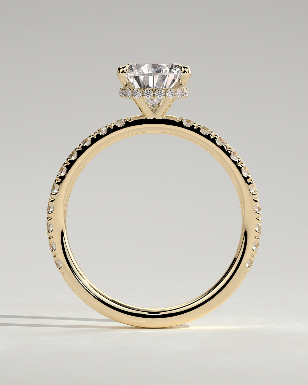 pear bridal halo ring
