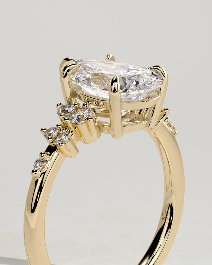 pear cluster pave ring online

