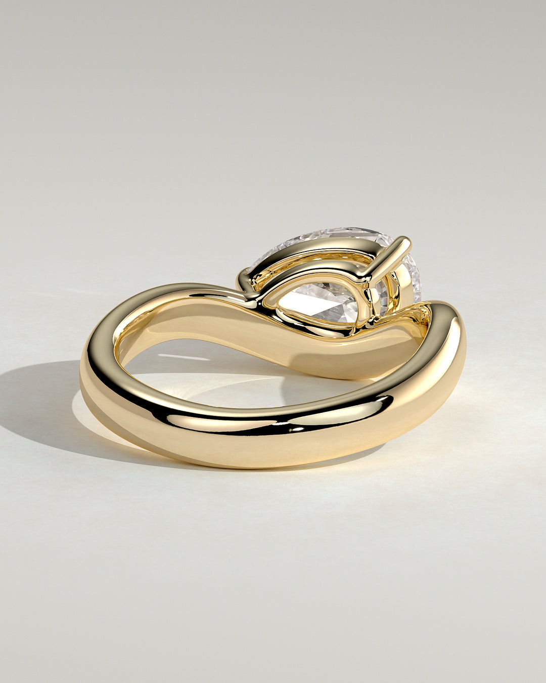 pear cut diamond engagement ring gold