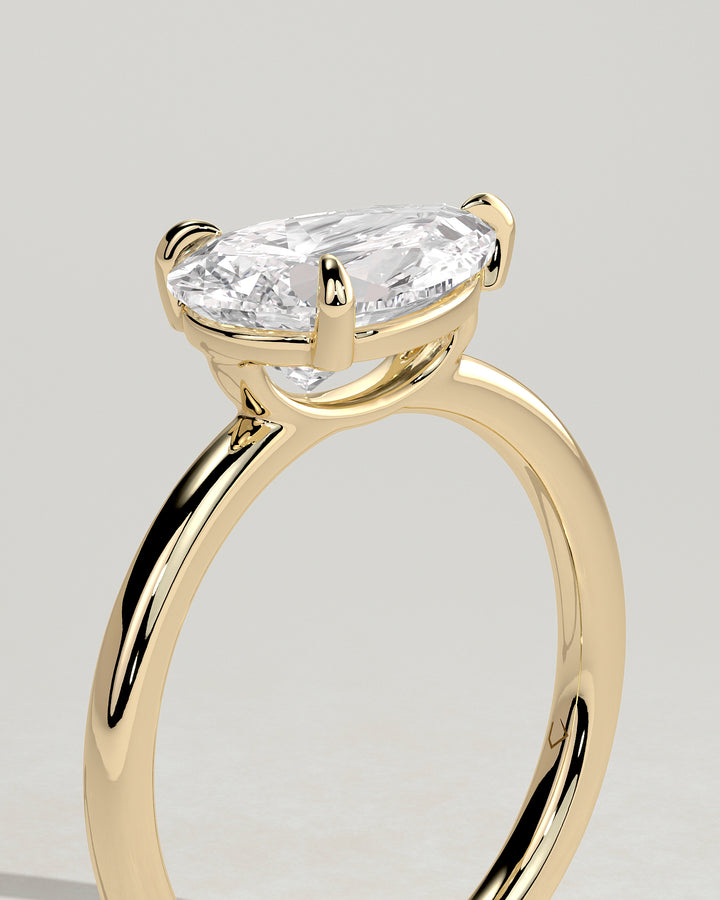 pear diamond solitaire ring
