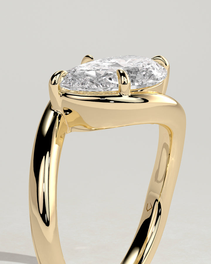 pear engagement ring sophisticated
