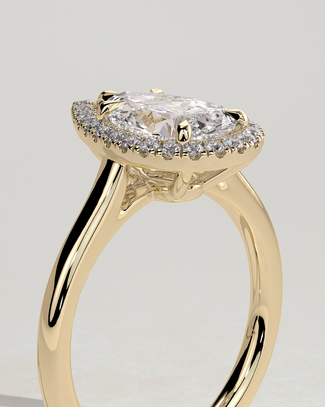 pear solitaire engagement ring