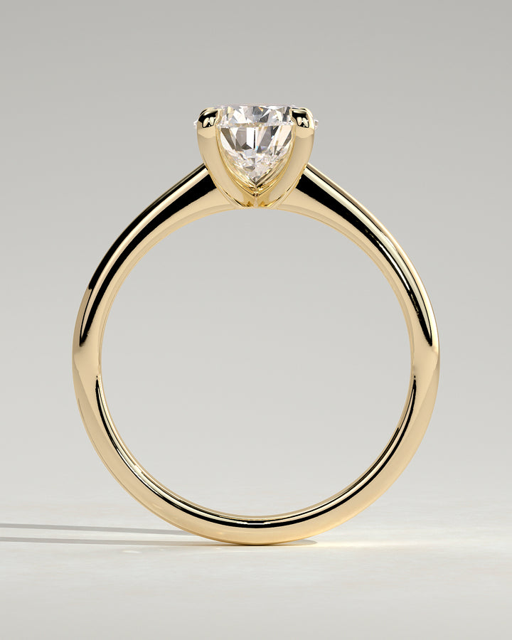 pear solitaire ring modern