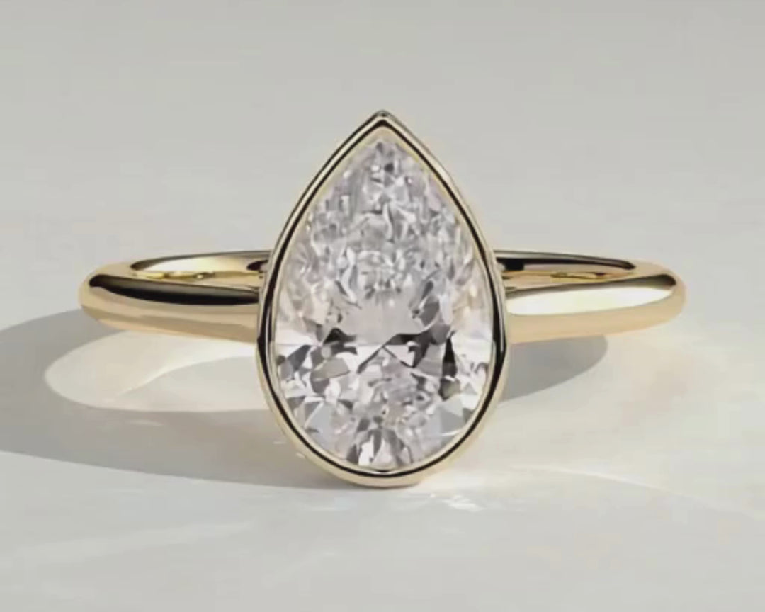 2ct pear engagement ring