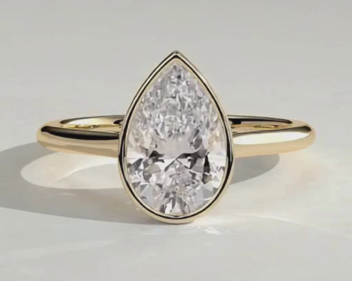 2ct pear engagement ring