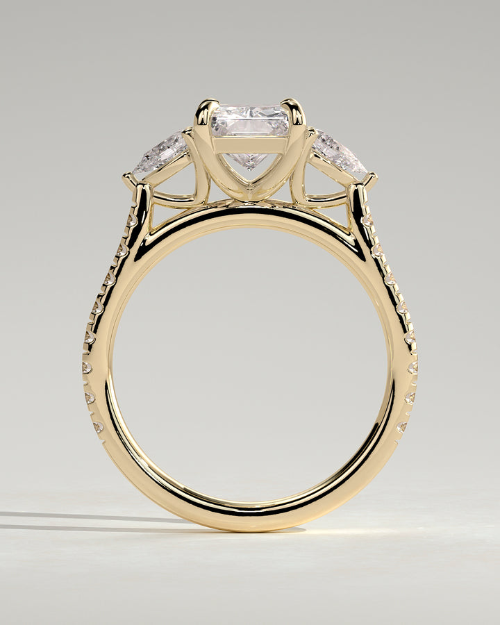 radiant diamond band ring