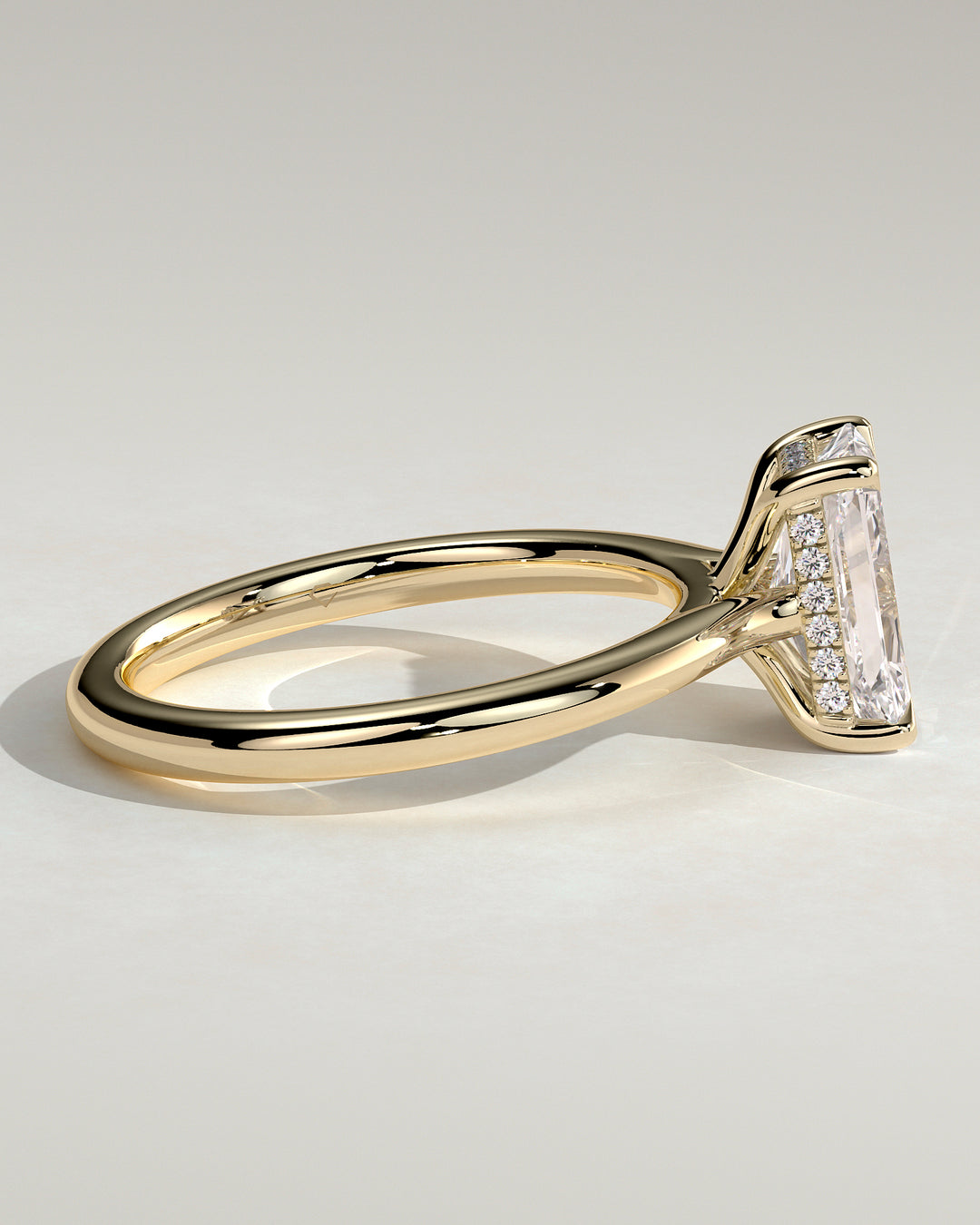 radiant solitaire ring