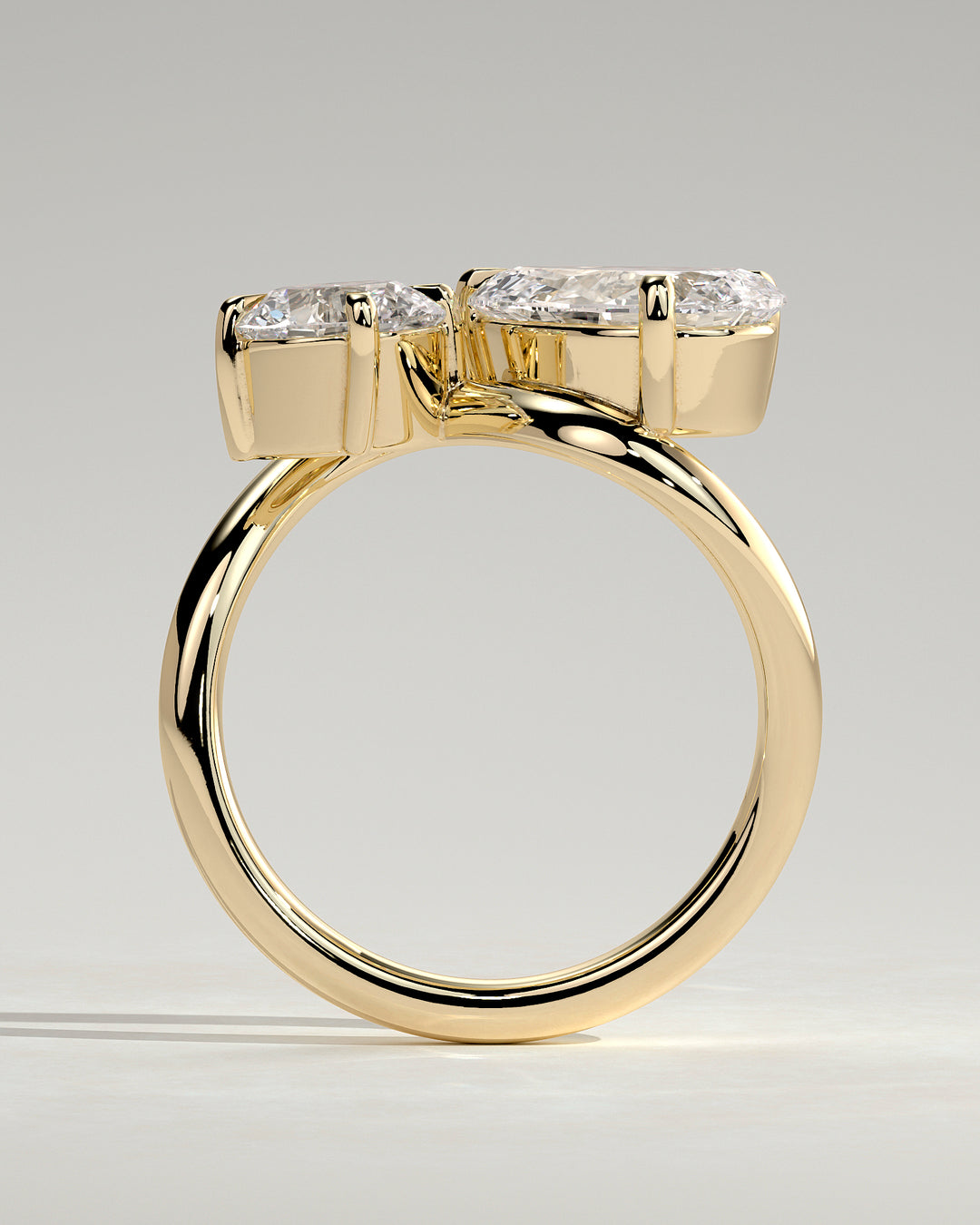 romantic duo stone ring
