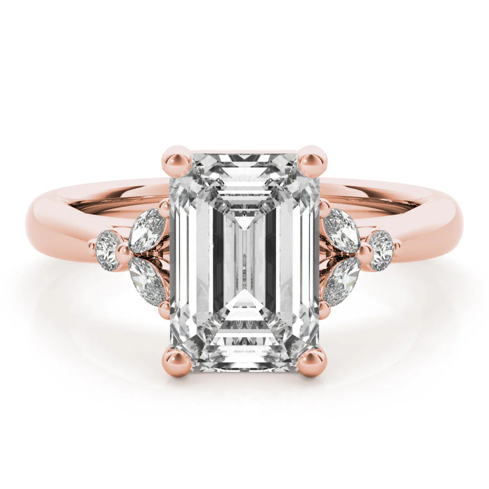 rose gold engagement ring
