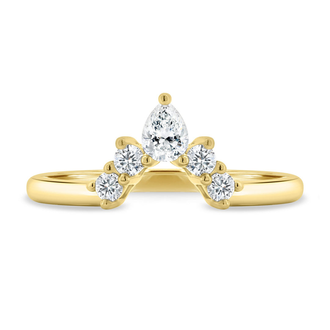 round accent diamond ring