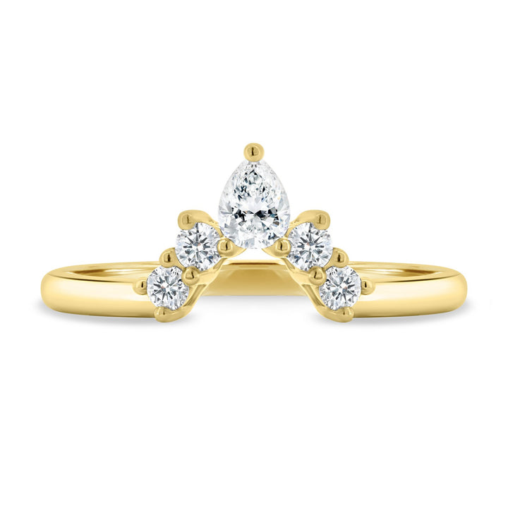 round accent diamond ring