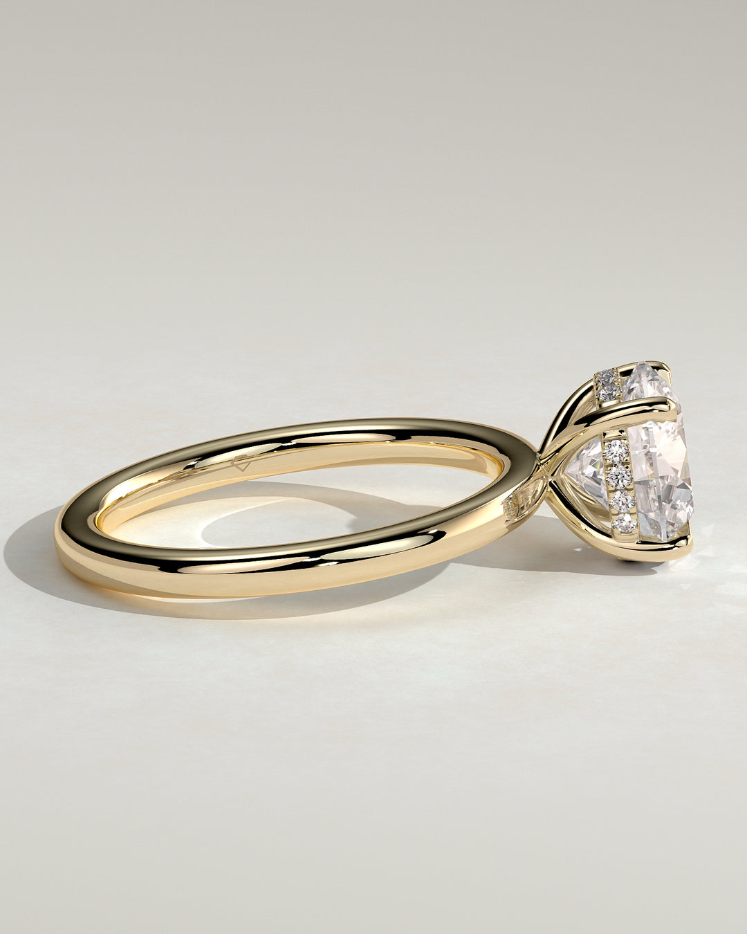 round cut diamond ring settings