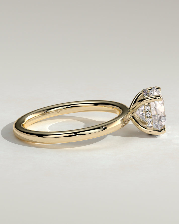 round cut diamond ring settings