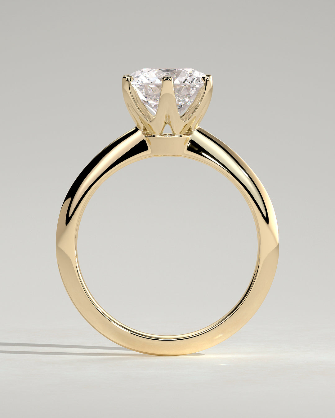 round cut diamond ring stack