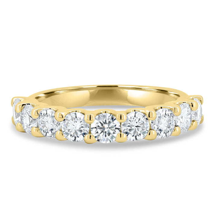 round diamond wedding band
