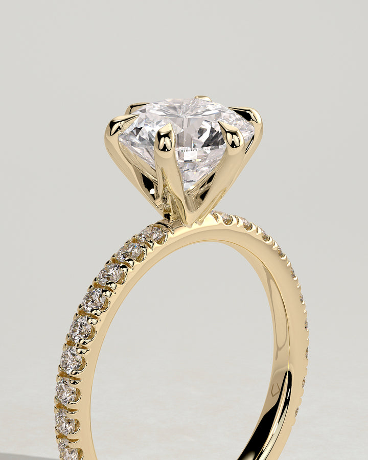 1.5ct round engagement ring