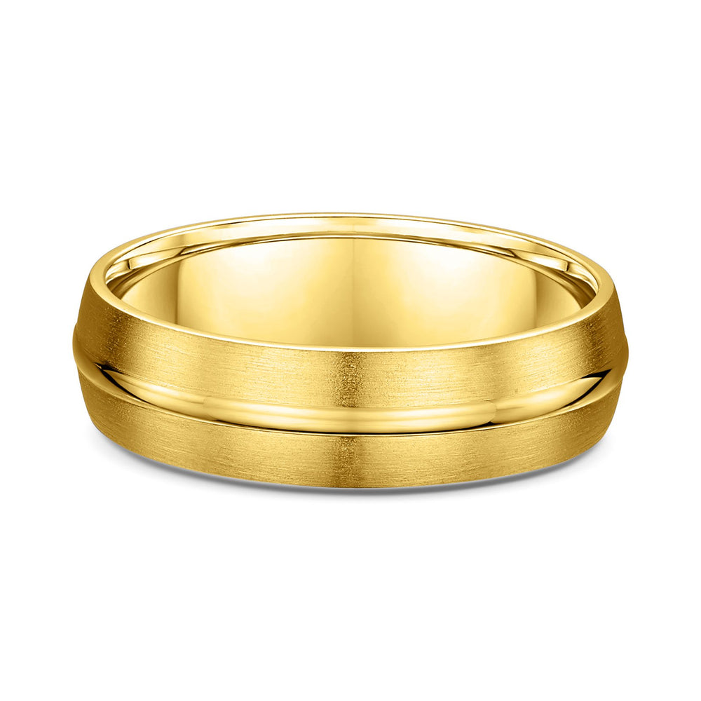 single groove wedding band
