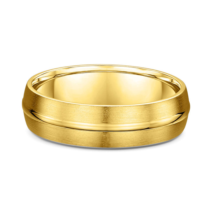 single groove wedding band
