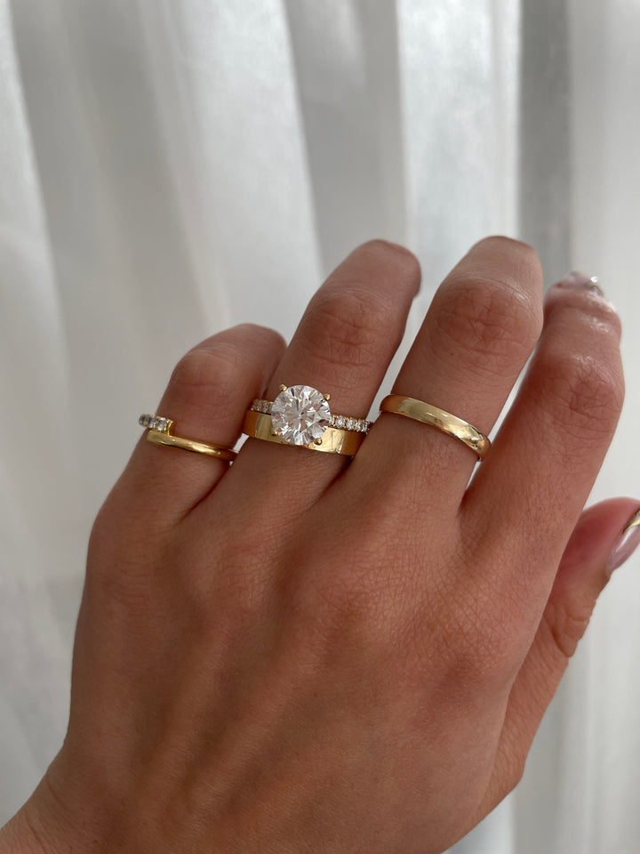 solid gold stack ring
