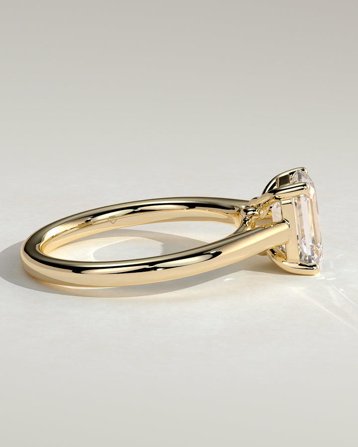 spiral gallery engagement ring
