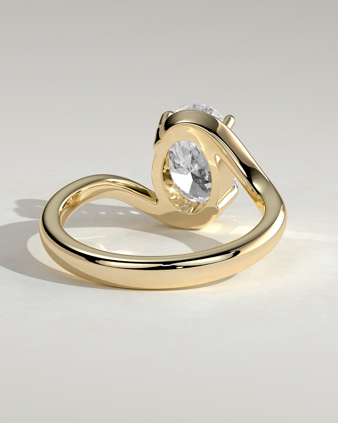 lab grown oval diamond ring solitaire