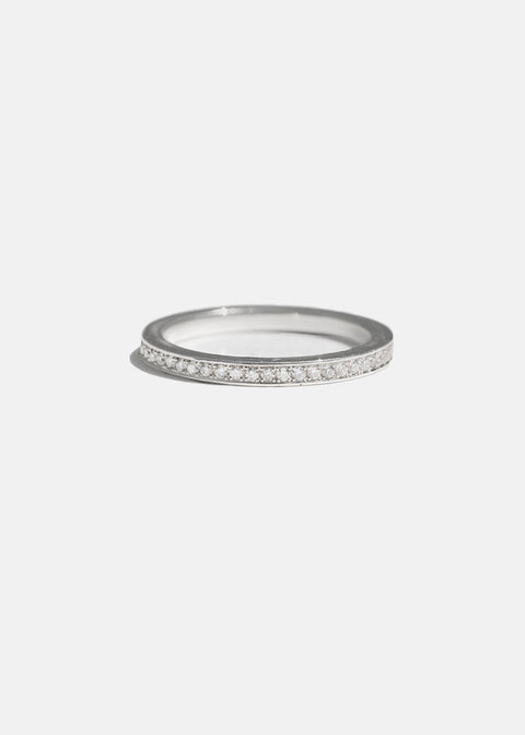Round Cut Channel Pave Lab Grown Diamond Eternity Wedding Band
