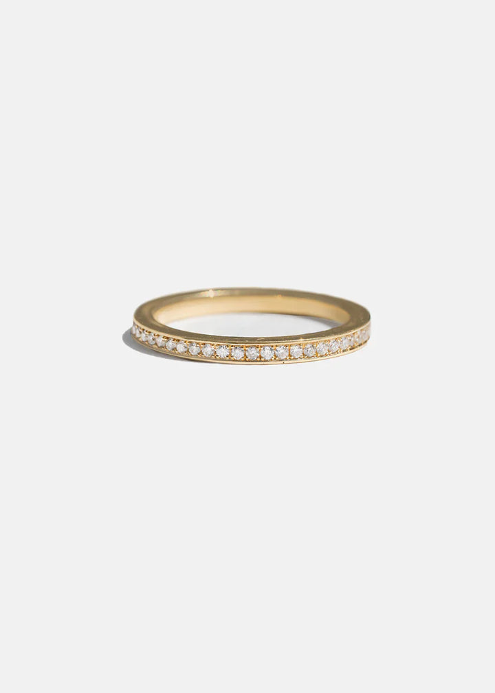 2.0ct Round Floating E/VS Lab Grown Diamond Unique Pave Engagement Ring With Wedding Band