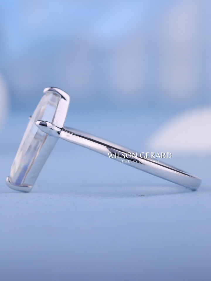 1.0CT Kite E/VS1 Lab Grown Diamond Solitaire Engagement Ring