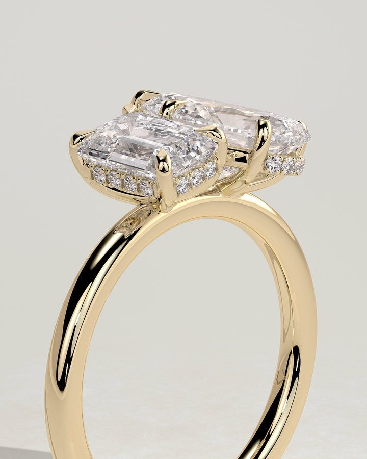 toi et moi hidden halo engagement ring