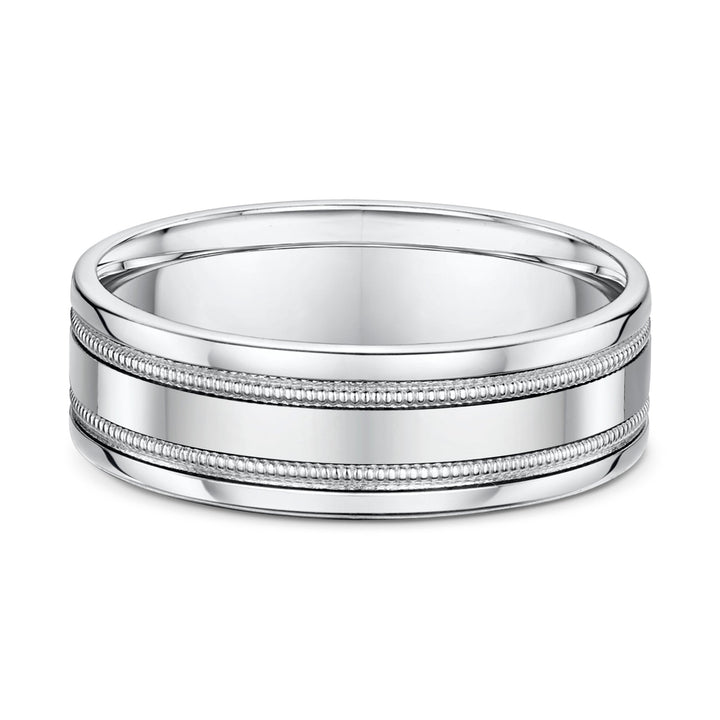 two stepped gold ring
