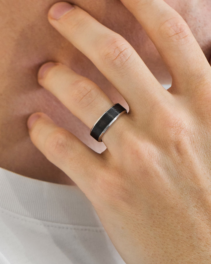 two tone wedding band
